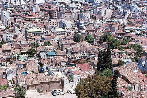 Athens - Plaka from Acropolis Plaka is known as the restaurant and entertainment district of Athens.