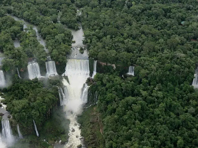 Brazil. Helicopter flight over Iguaçu falls.