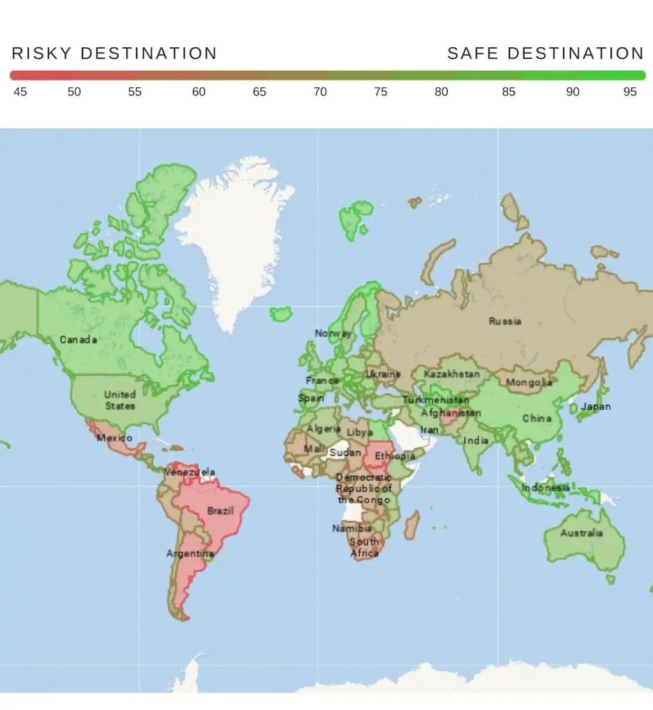 Safest countries in the world